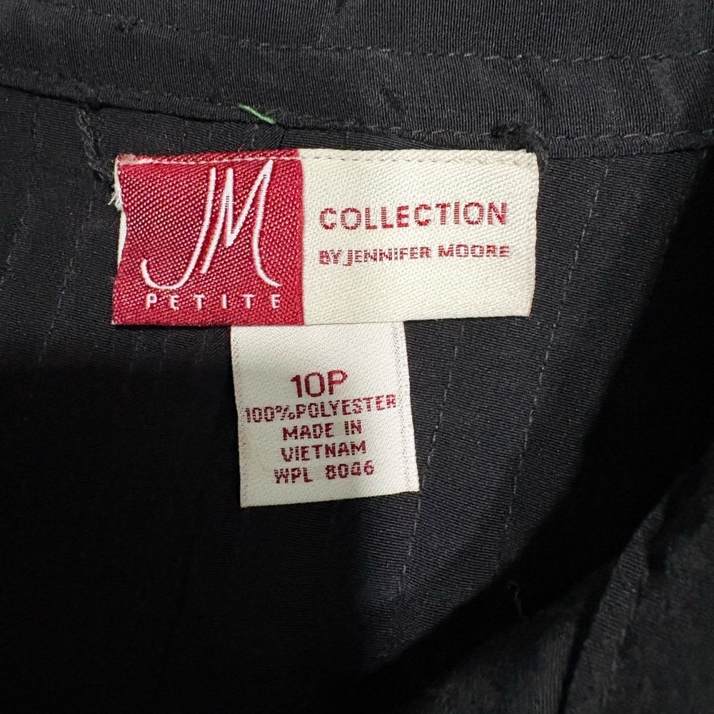 Jm Collection Green Blazer With Black Collar — image 2 of 6
